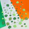 Avikosi 300 Pieces Green Glitter Shamrock Foam Stickers for St Patrick's Day - Lucky Clover Foam Stickers for Kids, St. Patricks Day Irish Party Decoration Craft Supply Self Adhesive Seals