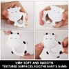 Baby Silicone Teether,Sensory Chew Toys,BPA Free Soft and Effective Infant Teething Pain Relief Toys,Freezer Safe,Food Grade Silicone,Best Shower Gift for Boys and Girls (Cow)