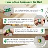 48 Pack Cockroach Gel Bait, Highly Effective Roach Killer Indoor Infestation Solution, Fast Acting Cockroach Killer Indoor Home Kitchen Use, Easy to Apply & No Mess Roach Bait Gel, Long-Lasting