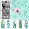 Biutee Nail Stamping Plates set 8 pcs Nail stamping polish gel 10pcs Templates with stamper Nail Art Plates set Christmas Nail Plates animal flower design