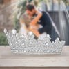 Vofler Glinda The Good Witch Crown, Princess Diaries Costume Tiara for Women Silver Coronas para 15 Años Hair Accessories Cake Topper for Bride Girl Party Quinceanera Prom Wedding Birthday Pageant