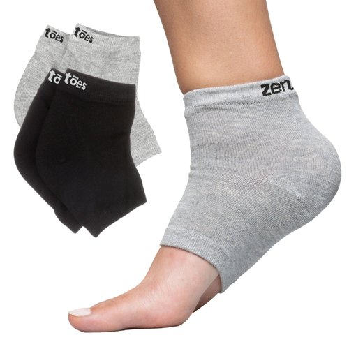 ZenToes Men&#39;s Moisturizing Cotton Sleep Socks with Vitamin E, Olive Oil and Jojoba Seed Oil to So...