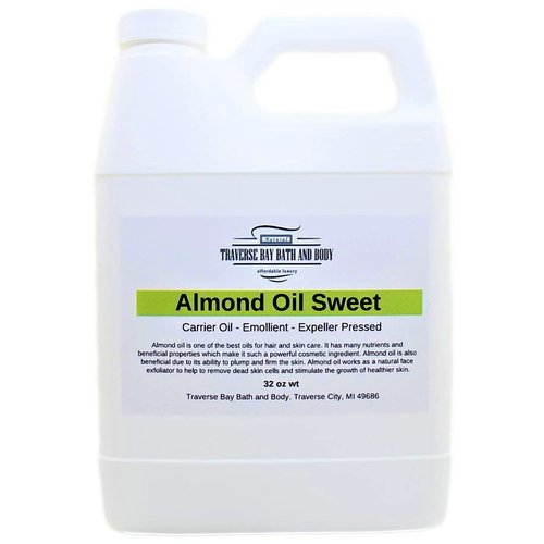 Traverse Bay Bath and Body Sweet Almond Oil Soap making supplies. Expeller Pressed/Cold pressed. 32 oz.
