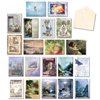 Leanin' Tree Thoughts and Prayers Greeting Cards Assortment Box - 20 Christian Thank You Cards with Envelopes, Birthday Cards, Religious Greeting Cards with Scripture - 22 Envelopes Included