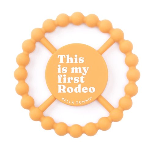 Bella Tunno Happy Teether – Soft & Easy Grip Baby Teether Toy, Silicone Teether Ring to Help Soothe Gums, Non-Toxic and BPA Free, First Rodeo
