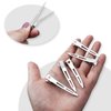 Tenalleys 50 Pcs Silver Metal Duck Bill Hair Clips for Women - Hair Styling, Hair Coloring, Bows DIY, Hair Extensions, Salon - 2.2Inch