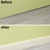 Hardened Peel and Stick Baseboard Trim, Flexible Strip and Caulk for Floor, Chair Rail, Wall Base (9.8 ft x 3.9 inch)