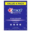 Crest 3D White Stain Eraser Teeth Whitening Toothpaste, Polishing Mint, 3.1 oz (Pack of 4)