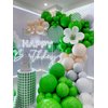 FOTIOMRG 110pcs Green Balloon Garland Arch Kit, 18 12 10 5 inch Green Latex Balloons Different Sizes Pack for Birthday Graduation Baby Shower Jungle Christmas Party Decorations