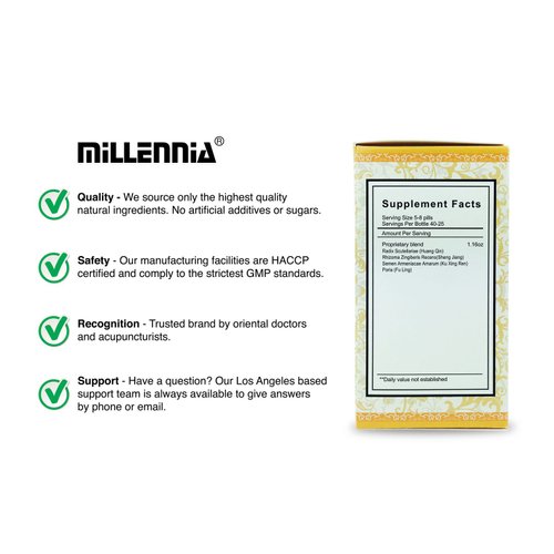 MILLENNIA Herbal Supplement Pills - Qing Qi Hua Tan Wan - 1 Bottle (200 Pills)