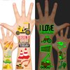 EMOME Temporary Tattoo - Glow + Metallic Glitter Style Tattoos for Kids Party Supplies, Temp Tattoos Sticker for Boys Girls, Birthday Party Favor Decorations Accessories (Boy)