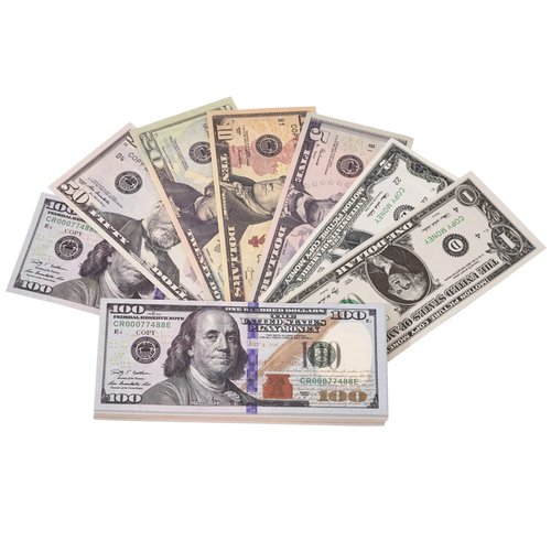 Ficheny Props Copy Money 140 pcs for Music Videos,Kids Learning Toys and Birthday Party