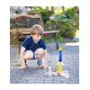 PLAYSTEM Outdoor Water Powered Rocket Physics Learning Set-with Rocket Tail, Body and Pump DIY Rocket Science Experiment Kit- Space STEM Outdoor Toys Gift for Kids,Teens, Boys & Girls