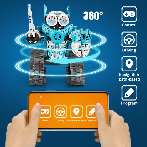 PREPOP Remote Control Robot Building Kits for Kids 6-12- 3 in 1 STEM Projects APP/RC Robotics for Kids Ages 8-12 and up, Christmas Birthday Gifts Toys for Boys and Girls