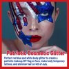 Allstarry Chunky Body Glitter 4 Colors Cosmetic Patriotic Face Glitter Veterans Day Eye Flakes Independence Day Hair Sequins Sparkle 4th of July Accessories for Women Face Paint Makeup Nails Art