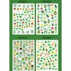 10 Sheets St. Patrick's Day Nail Stickers Decals Self-Adhesive Art Sticker Irish Shamrock Leprechaun Green Hat Mister Lucky Design Decorations for Kids Girls Women Decoration