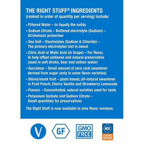 The Right Stuff Electrolyte Drink Concentrate - 3 Pouch Box - Berry Blend