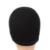Bamboo Fiber Wigs Cap Soft Breathable Fiber Wigs Cap with Adjustable Strap Wig Liner Cap for Wig (Black)