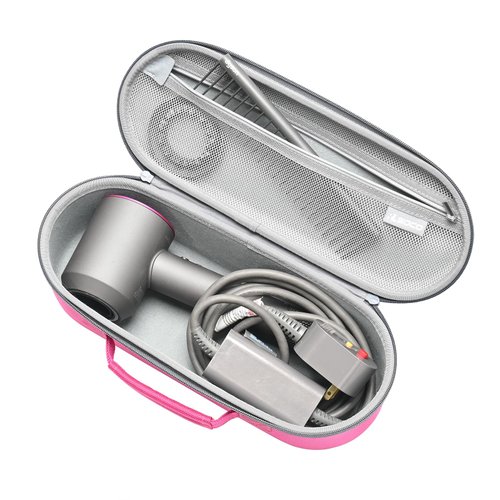 RLSOCO Travel Case for Dyson Supersonic Hair Dryer, Storage Bag for Dyson Hair Dryer - Pink