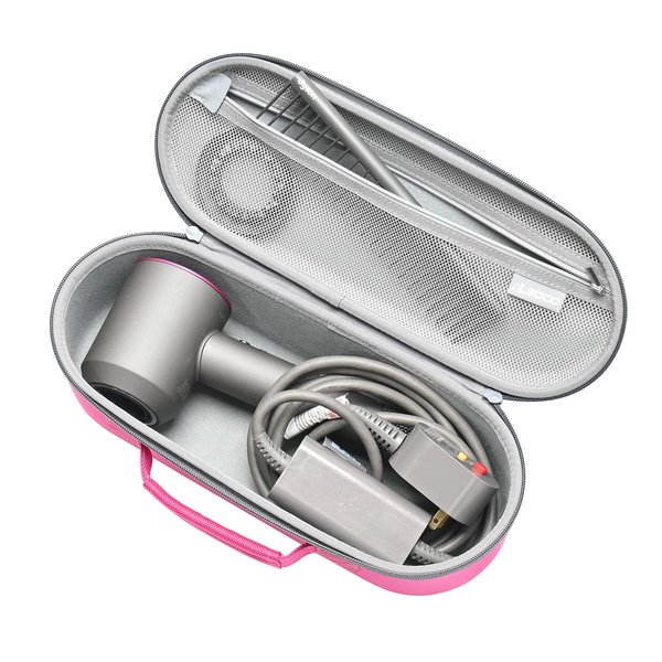 RLSOCO Travel Case for Dyson Supersonic Hair Dryer, Storage Bag for Dyson Hair Dryer - Pink