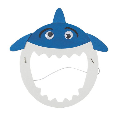 Fun Express Shark Mask Craft Kit - Craft Kits - VBS Vacation Bible School Supplies/Decor - 12 Pieces
