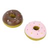 Latex Hundespielzeug Donut Dog,Donut Squeaky Dog Toy,Squeaky Donut Dog Toy,2Pcs Latex Pet Doughnut Shape Sounding Teeth Cleaning Chewing Biting Interactive Training Toy for Dogs