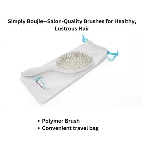Luxury Detangling Brush - Premium Metal Bristles for Wet/Dry Use, Hair Extension and Wig Safe - Gently Massages Scalp for Soft, Shiny Hair for Women, Men, and Kids