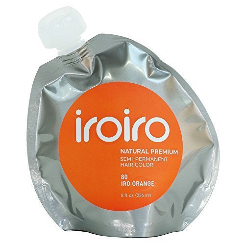 IROIRO Natural Premium Semi-Permanent Hair Color 80 Iro Orange (8oz) by Iroiro