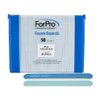 ForPro Professional Collection Blue Foam Board, 120/240 Grit, Mylar Manicure and Pedicure Nail File, 7” l x .75” w, 50 Count
