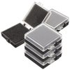 Healvian 5pcs Box Chips Electronic Parts Case Anti-static Case Chip Case Chip Organizer Electronic Chip Storage Case Chip Container Electronic Component X15 Plastic Square Box
