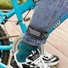 FMHXG 4PCS Bicycle Panty Bands Mountain Bike Elasticated Straps Leg Straps Multi-Purpose Cycling Gear Legs Pants Bundle Adjustable Magic Fastening Belt for Cycling Running Motorcycle Accessories