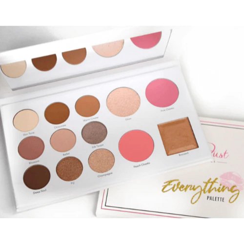 Pink Dust Everything Eyeshadow Palette Makeup - Eyeshadow Palette with 9 Eyeshadows, 2 Blushes, Bronzer, and Highlighter - Colorful, Long-Lasting, and Pigmented Eyeshadow Palettes for Girls