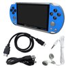 Favored Built-in 1000 Games Retro Portable Mini Handheld Video Game Console 8-Bit 5.1 Inch 128Bit Color LCD Kids Color Game Player (Blue)