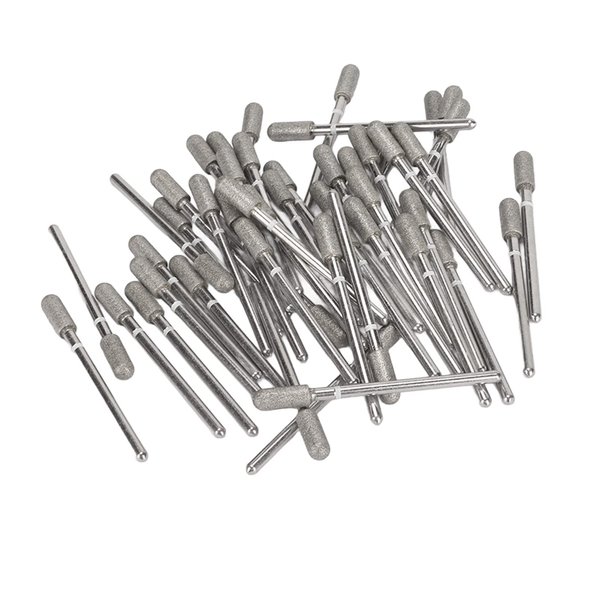 Cuticle Polishing Bits, 50Pcs Professional Nail Drill Bits Sand Strong Hardness Rough Surface for Salon for Pedicure