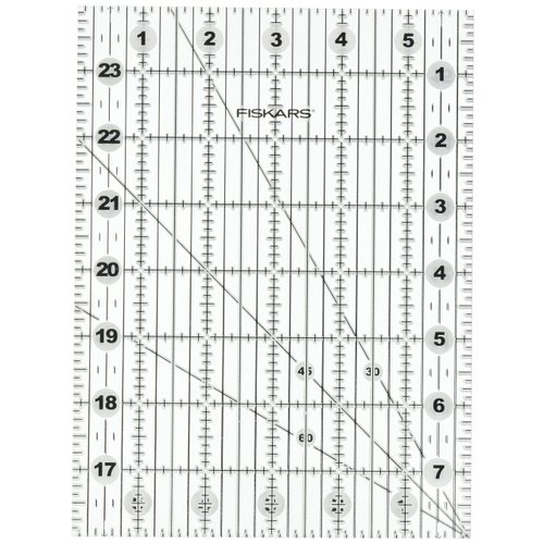 Fiskars 187650 6x24 Folding Ruler, 6" x 24", White Black