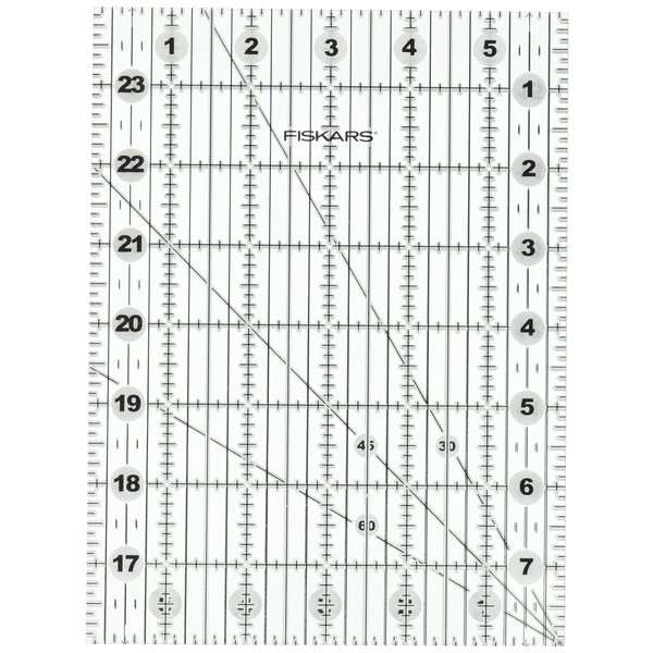 Fiskars 187650 6x24 Folding Ruler, 6" x 24", White Black