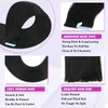 Tape in Hair Extensions Human Hair Jet Black 40g Seamless Skin Weft Pu Tape in Hair Extensions 20 pieces Real Human Hair Tape in Extensions for Black Women (10Inch,Jet Black,40g/Pack)