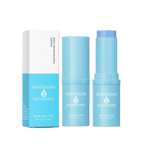 Ofanyia Hydrating Moisturizing Stick, Multi Balm Stick, Moisturizes Dry Skin, Reduces Lip Wrinkles, Smooth Fine Lines, Face Moisturizer for Skin Care, Body Hydrating Stick (03# blue)