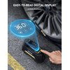 AstroAI Tire Inflator Portable Air Compressor Tire Air Pump for Car Tires - Car Accessories, 12V DC Auto Pump with Digital Pressure Gauge, Emergency LED Light for Bicycle, Balloons, Yellow