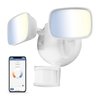Feit Electric Smart Outdoor Flood Lights with Motion Sensor, 28W LED WiFi Security Light with Dusk to Dawn Compatible with Alexa and Hey Google, Tunable White, 2 Head, Hardwired, S9DFL/CCT/MOT/WH/AG