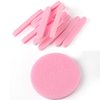 Compressed Facial Sponges,120 Pcs Face Cleansing Sponge,Beauty Makeup Round Facial Wash Pads Cosmetic Exfoliating for Women,Pink