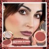 Oulac Plummy Brown Blush Makeup Powder| Rich Color Cream Blush Blendable| Natural Matte Tan Skin| Vegan &Cruelty-Free | 02 Cheek to Cheek 4.8g