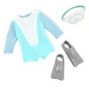 Lori – Mini Doll – 6-Inch Scuba Diver Doll – Wetsuit, Mask & Fins – Doll & Accessories – 3 Years + – Coralie