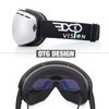 EXP VISION Snowboard Ski Goggles Men Women Youth, Anti Fog OTG Winter Snow Goggles Spherical Detachable Lens