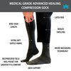 Skineez Medical Grade Advanced Healing Compression Socks 10-20mmHg, 1 Pair