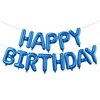 Royal Blue Happy Birthday Balloons Banner,16 Inch 3D Aluminum Foil,Inflatable Reusable Hanging Party Decor,for Women,Men,Kids Boys & Girls Birthday Decorations Party Supplies