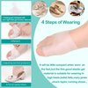 DYKOOK Gel Metatarsal Sleeves and Bunion Cushions 2Pack Thickened Metatarsal Silicone Pad Protector Bunion Pad Sleeve for Bunion Forefoot Pain Relieved and Friction Prevented