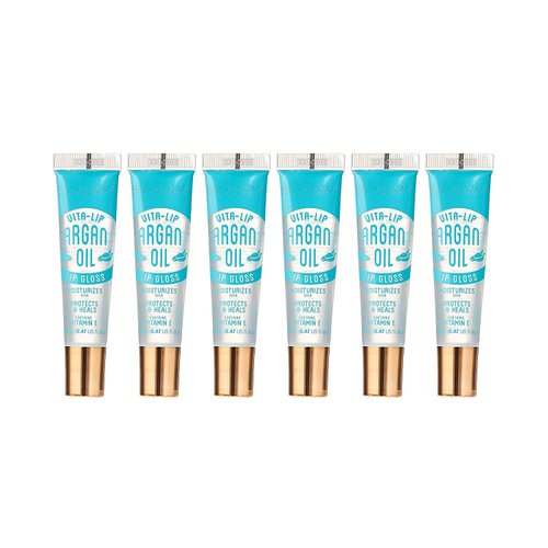 Broadway Kiss Clear Lip Gloss (Argan Oil) 6-PACKS (will have your lips looking so beautiful)