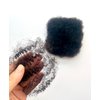 Afro Kinky Bulk 100 ％ Human Hair for loc, 10 Inch 30g 1 Bundles/Package Black,Repair Extensions,Making Dreadlocks Twist or Braids, with Needles and Hair Clips