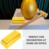Kisangel 2Pcs Fake Gold Bar Golden Brick Replica Bullion Decorative Movie Prop Novelty Gift Pirate Party Supplies